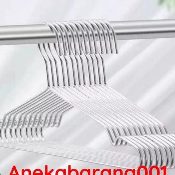 Hanger Baju Stainless Steel Gantungan Baju 42Cm Dan 45 Cm