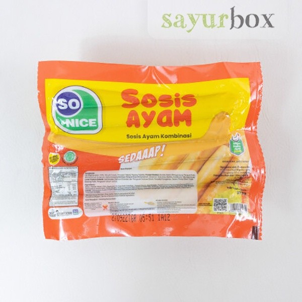 

So Nice Sedaaap Sosis Ayam 375 gram Sayurbox