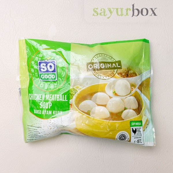 

So Good Bakso Ayam Kuah 8 pcs 120 gram Sayurbox