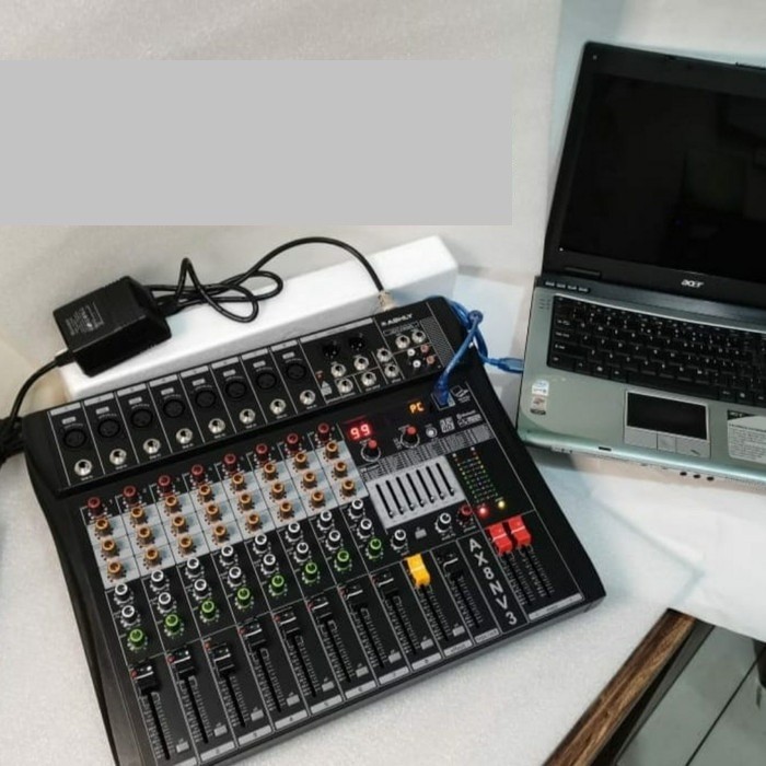 mixer audio ASHLY AX8N V3, 8 CHANEL,USB,BLUETOOTH