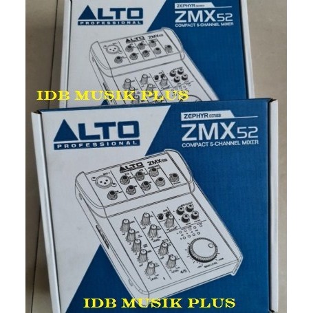 Mixer 5 Channel Alto Zephyr Zmx52 Zmx 52 Original Alto