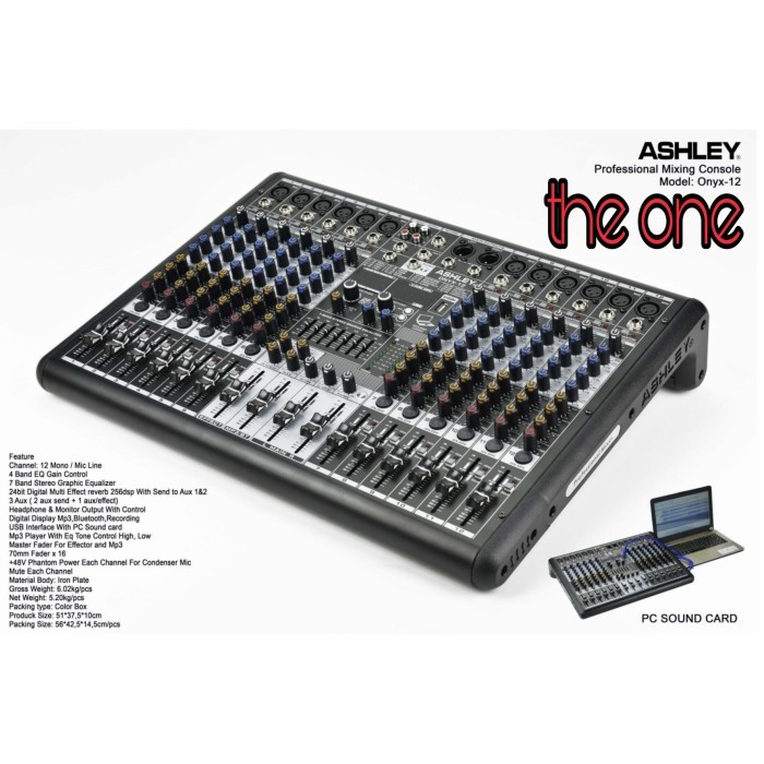 mixer audio ashley ONYX 12 / ONYX12