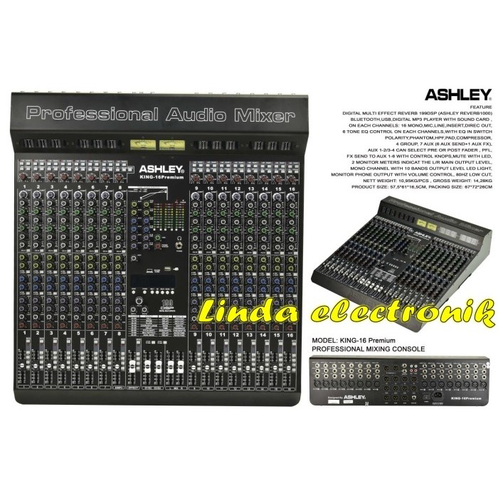 mixer ashley king 16 premium ashley king16 premium garansi resmi