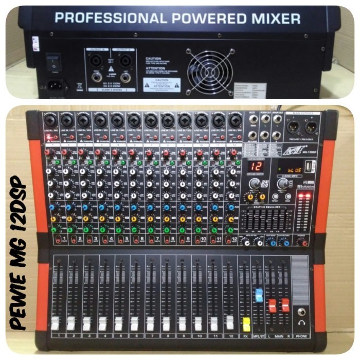 Power Mixer PEWIE MG 12 DSP PROFESIONAL 12 CHANNEL Power Audio Sound