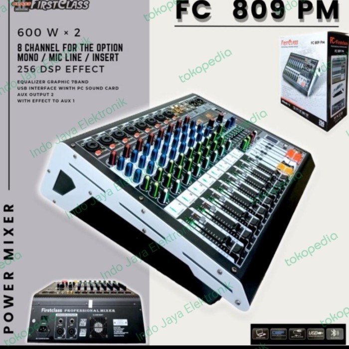 Power mixer Firstclass FC809pm FC 809 pm 8chanel