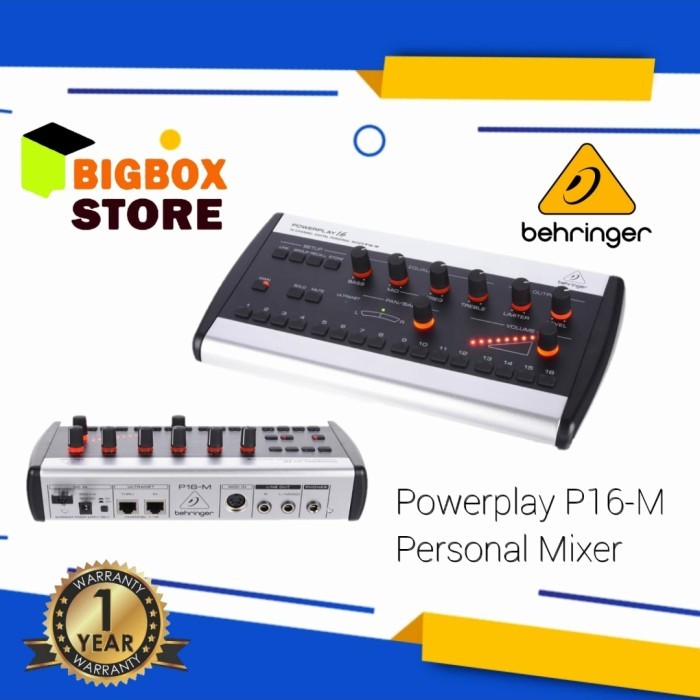 P16-M Behringer 16 Channel Digital Personal Monitor Mixer P16M