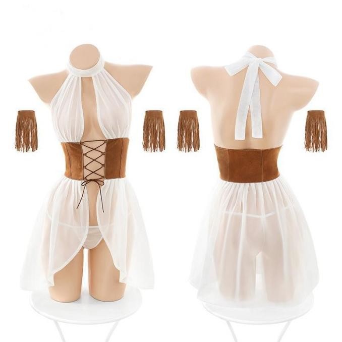 Y LINGERIE LINGERIES TRANSPARAN WESTERN GIRL COSTUME SEKSI EROTIS