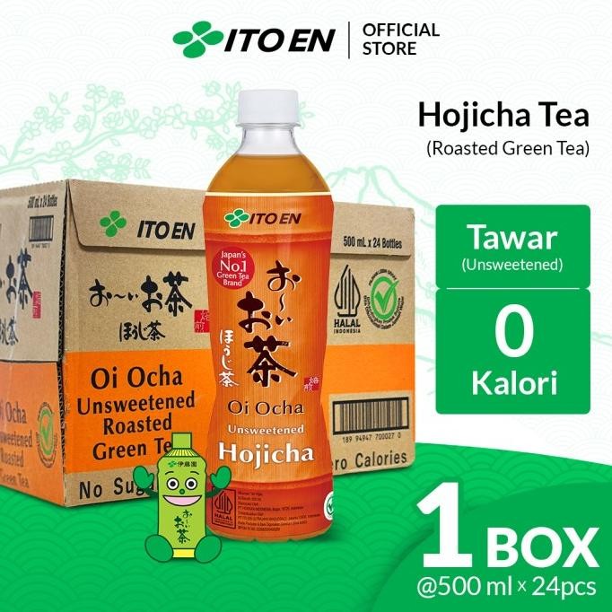 

READY STOCK ITO EN HOJICHA ROASTED GREEN TEA NO SUGAR 500ML ISI 24 PCS !!!!!