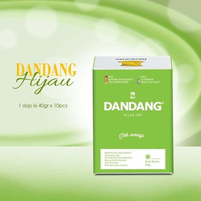 

READY STOCK TEH DANDANG HIJAU 40GR [1 SLOP ISI 10 PCS] !!!!!