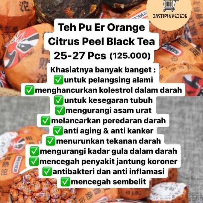 

BIG SALE ORANGE CITRUS PU ER TEA CHENG WOH TEH PELANGSING ALAMI HERBAL ISI 20-27PCS !!!!!