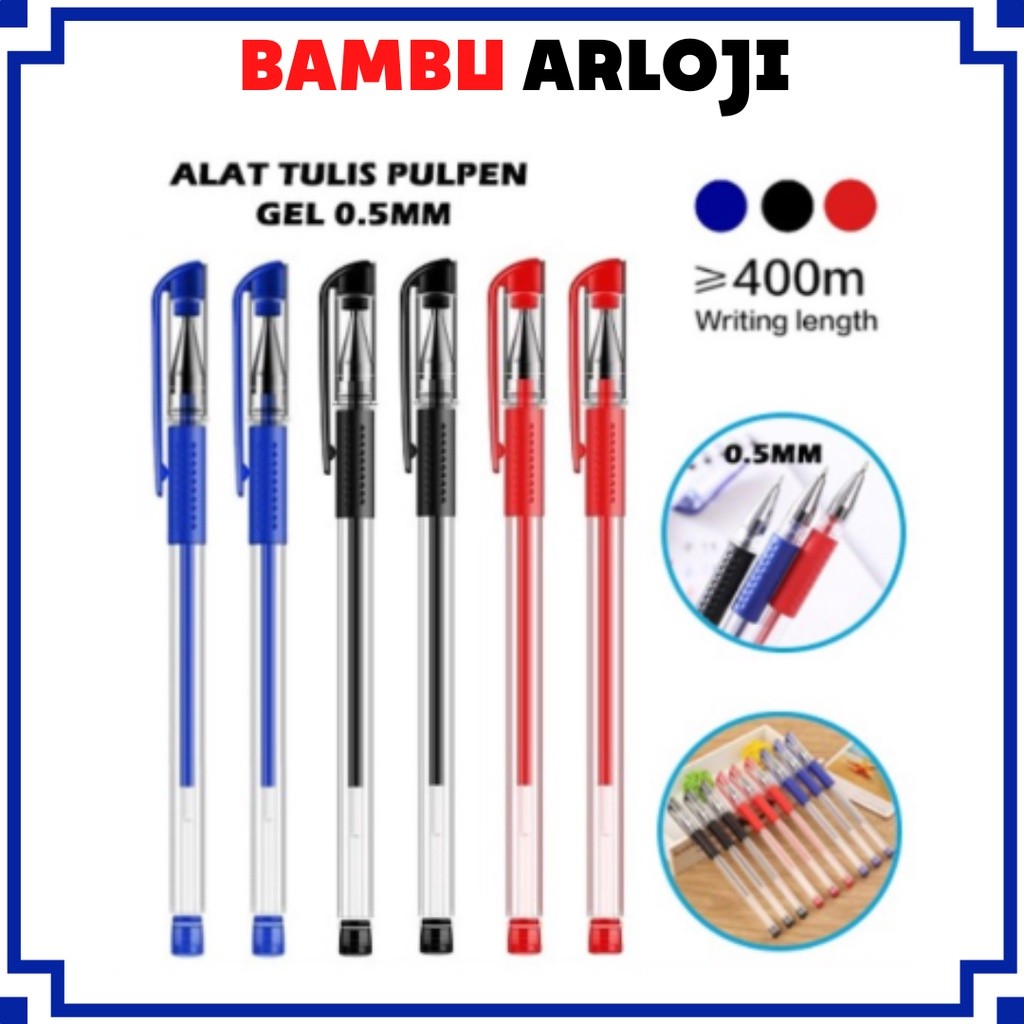 

HARGA TERBARU BAJ PULPEN GEL INK 0.5MM ALAT TULIS KANTOR SEKOLAH PENA PEN TINTA CAIR STANDART WARNA