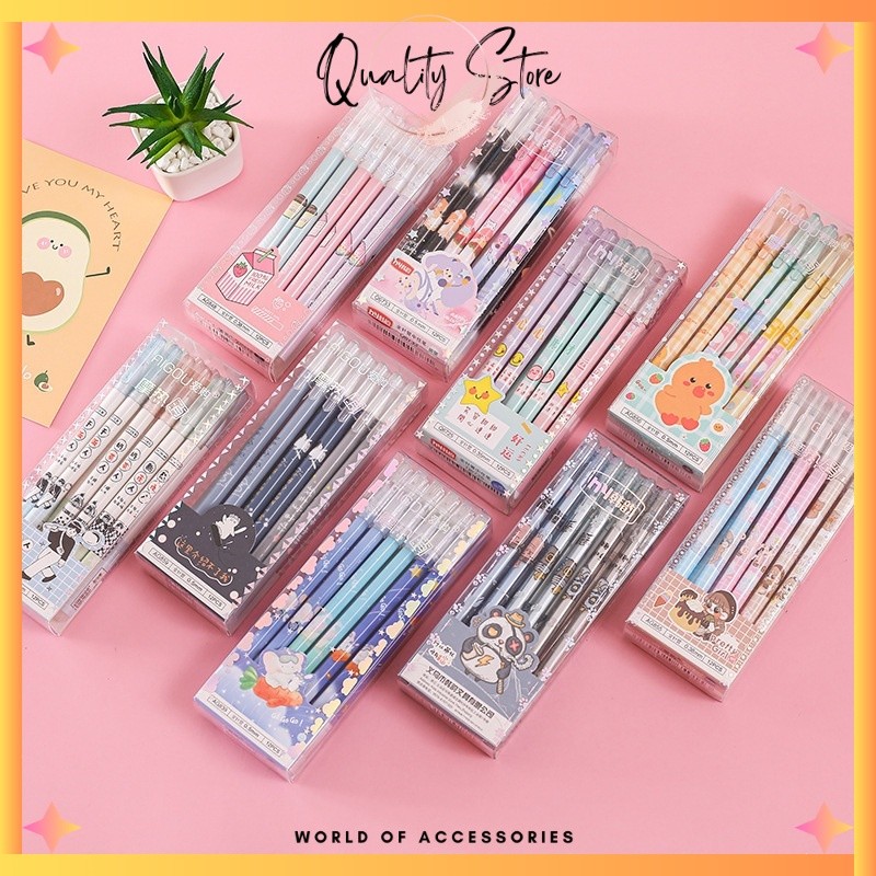 

NEW ARRIVAL QS - 12PCS PULPEN HAPUS GEL 0.5MM 1 LUSIN / PULPEN GEL BISA DIHAPUS / PEN HAPUS LUCU /