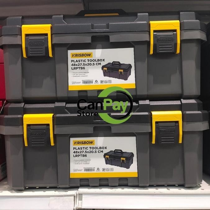 

Baru | Krisbow Kotak Perkakas Plastik Heavy Duty 480X275X205Mm