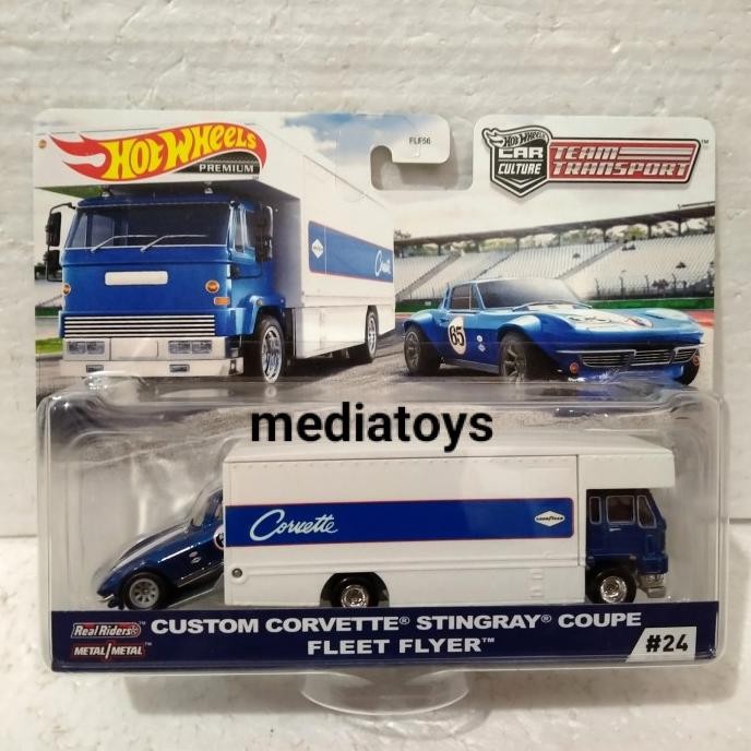 hotwheels premium custom Corvette Stingray coupe fleet flyer