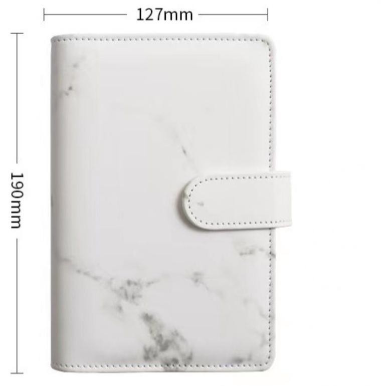 

BISA COD A6 Binder Kulit Motif Marmer Luxury 6 Ring at-126