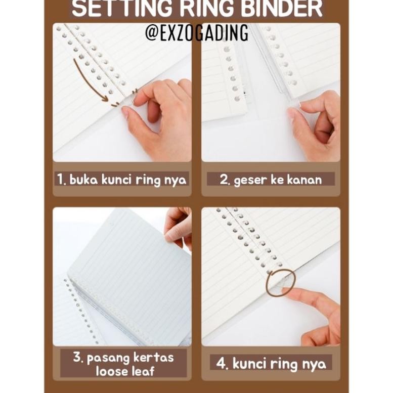

Promo Spesial!! Buku Binder A5 B5 Note File Holder Motif Beruang 60 Lembar Loose Leaf Kertas Bergaris. 1 Pcs Terlaris