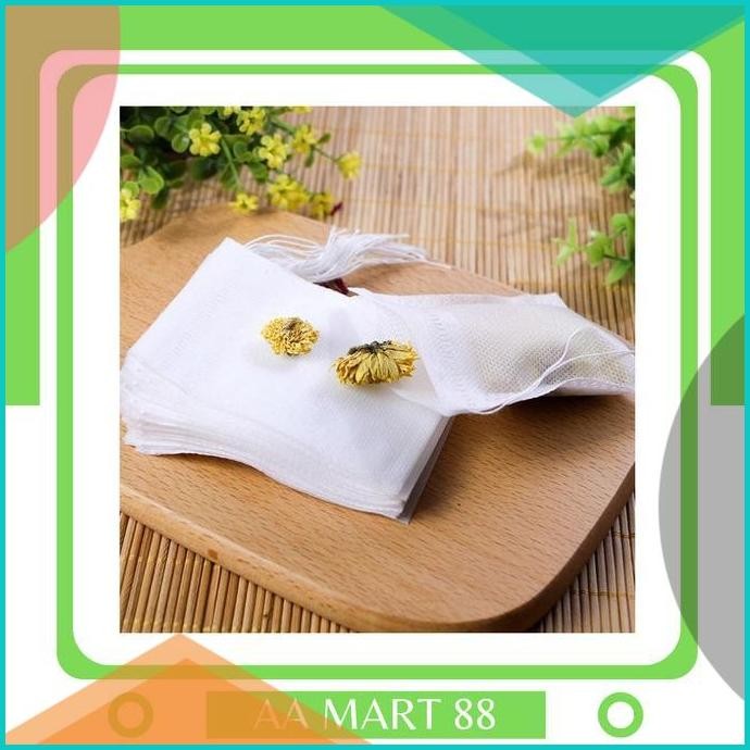 

Paket 100Pcs Paper Bag Tea Kantong Kosong Teh Celup & Ramuan Herbal 1