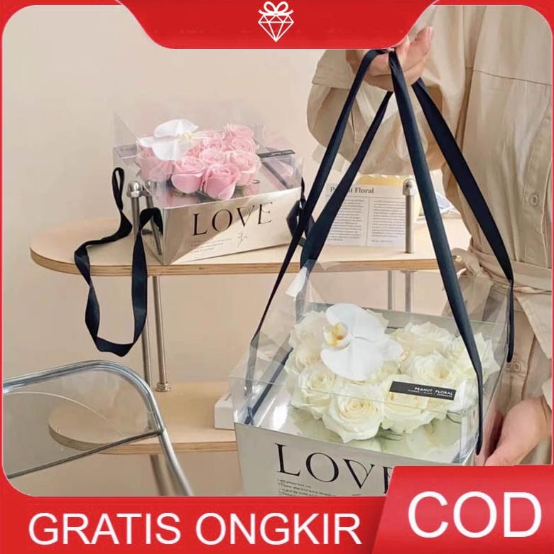 

Premium Giftbox Love Silver Mika Box - Kotak Bunga - Souvenir Box Gb056 Cod
