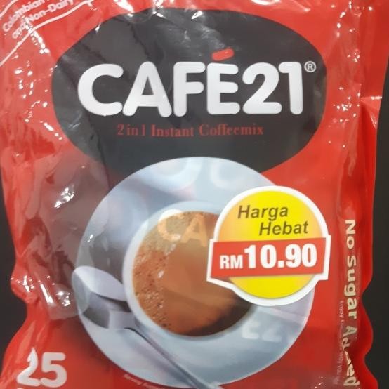 

Cafe21 Instant Coffee X 2In1 No Sugar Cafe21 Low Fat