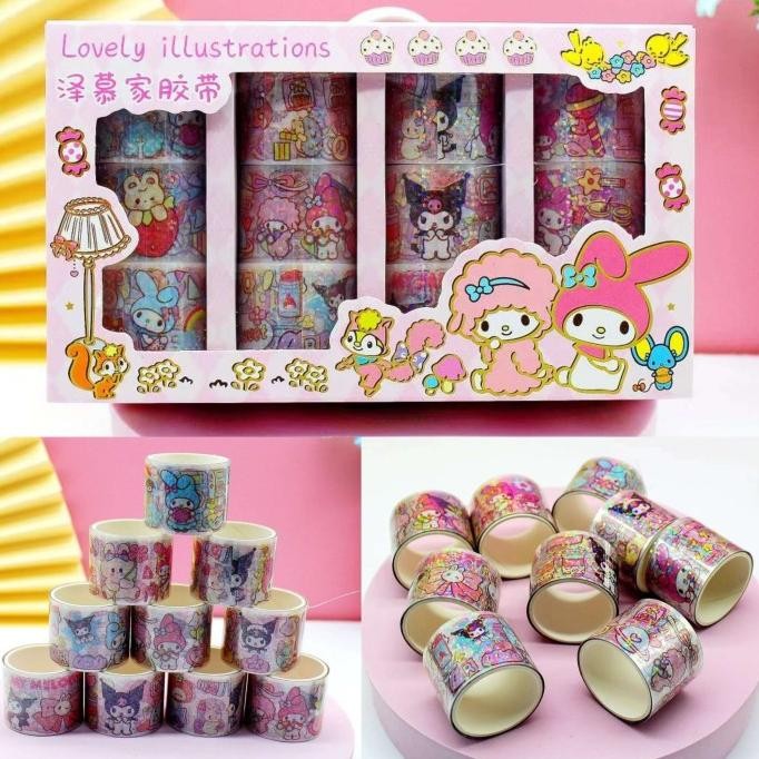 

Stiker PET Rol Kuromi Melody Cutting Sticker Meteran Murah Grosir DIY