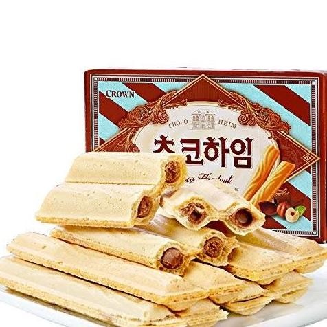 

[142gr] Crown Choco Heim / Choco Cream Hazelnut Wafers - Wafer Cokelat