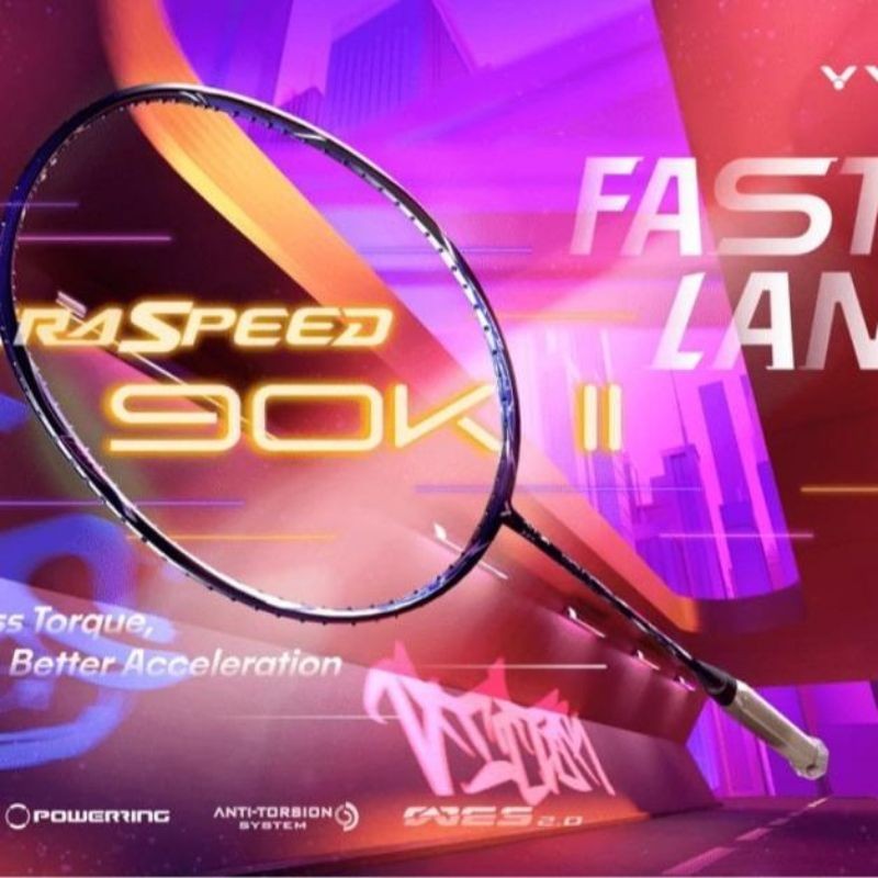 RAKET BADMINTON VICTOR AURASPEED 90K II RAKET VICTOR ARS 90K II ORIGINAL