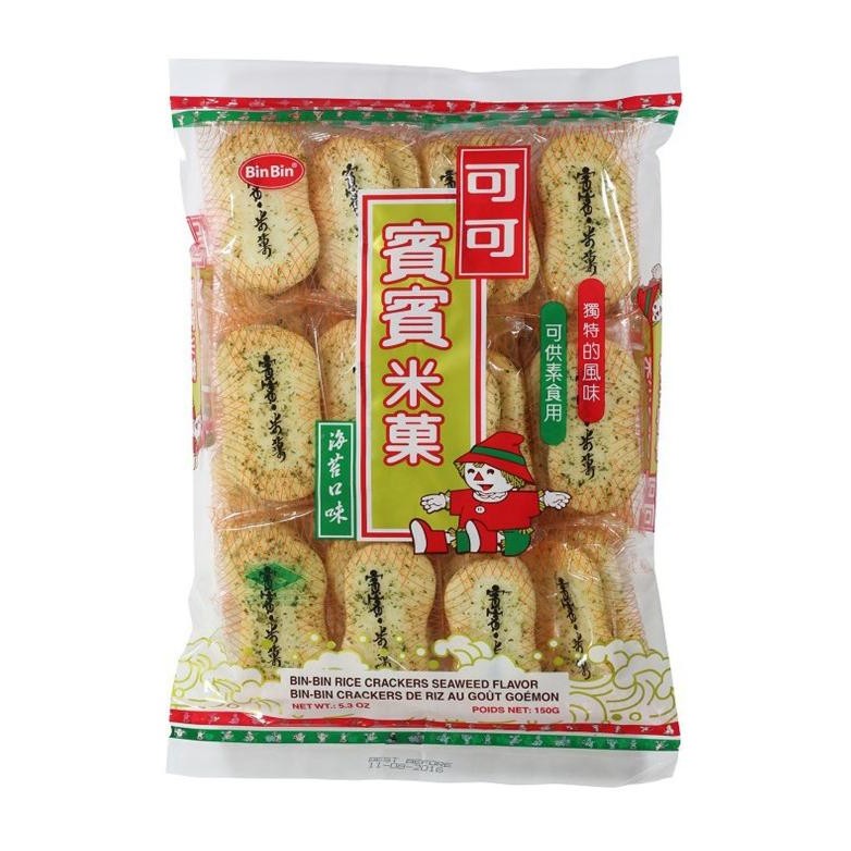 

BIN BIN RICE CRACKERS 150GR ORIGINAL SEAWEED RUMPUT LAUT SPICY SNOW