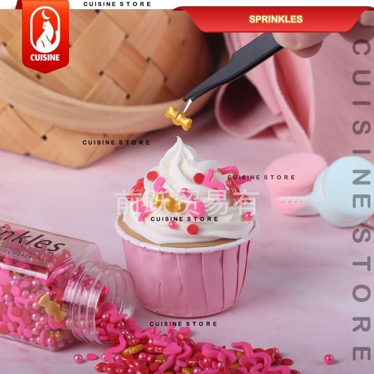 

VIRAL 100 GR Edible SPRINKLE COLOURFUL Trimit Gula dekorasi kue Hiasan Cake Bday CNY imlek Valentine Natal PJ24