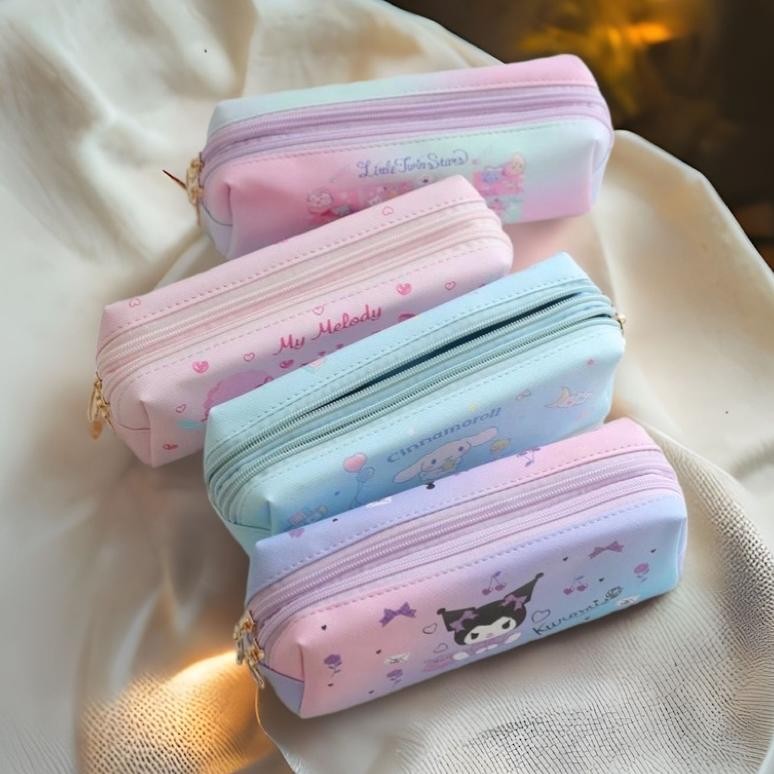 

SALE TEMPAT PENSIL 2 SEKAT MOTIF KARTUN SANRIO PREMIUM CINAMOROLL MELODY KUROMI LUCU dvc-78