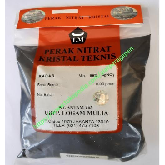 Terlaris Grosir Agno3 Perak Nitrat Silver Nitrate Aneka Tambang 25 Gram Ready Stok