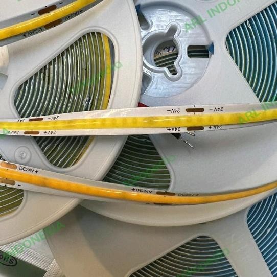 Strip Led Cob 24V 320Led Qualitas Warmwhite 3000K 4000K Putih