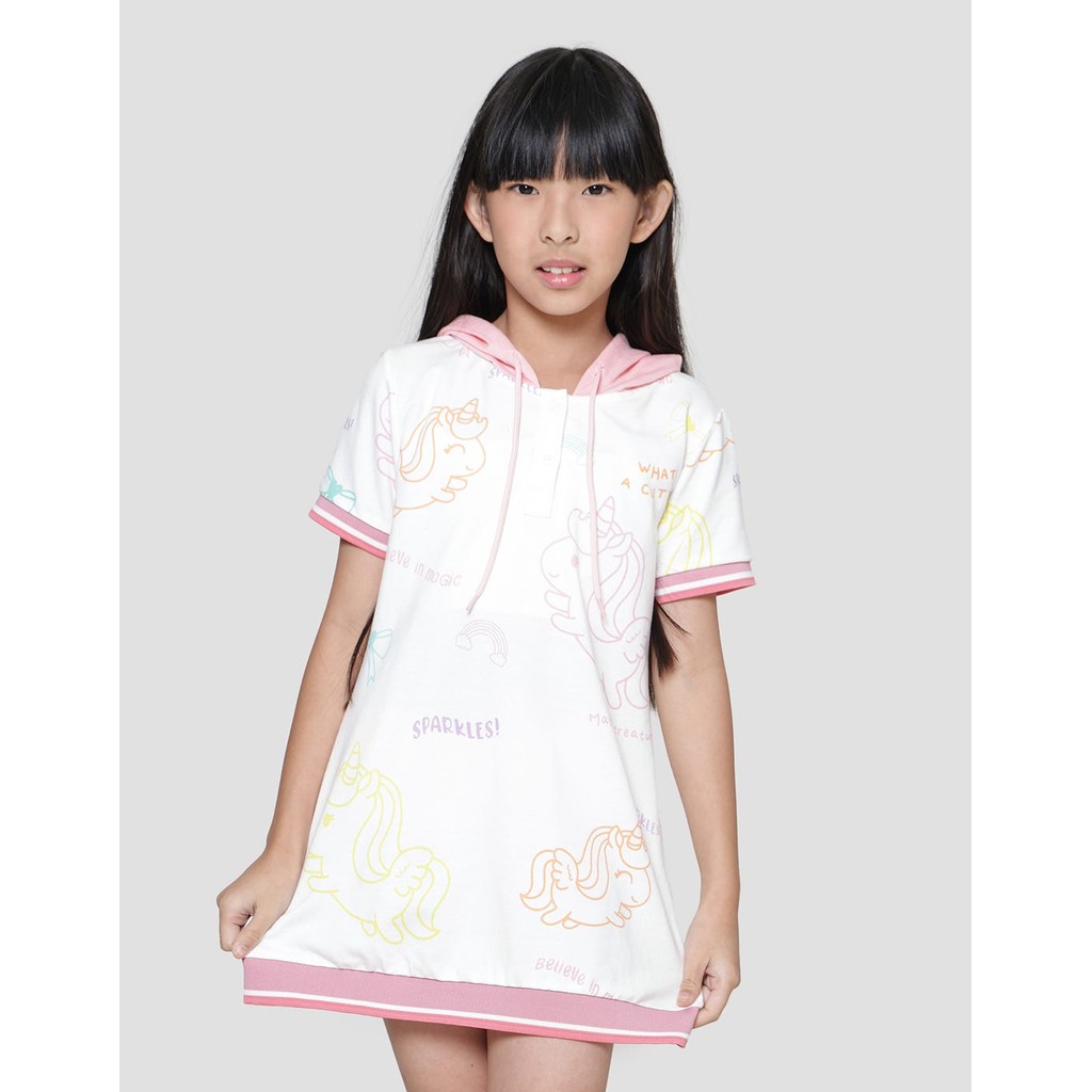 Little M Uni Fullprint Dress Anak Perempuan 121042989