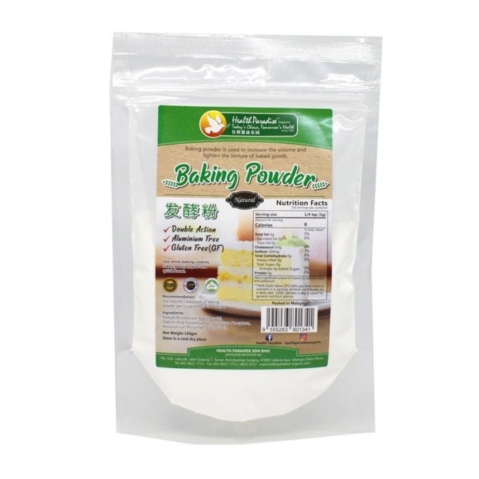 

Health Paradise Natural Free Aluminium Baking Powder 150gr