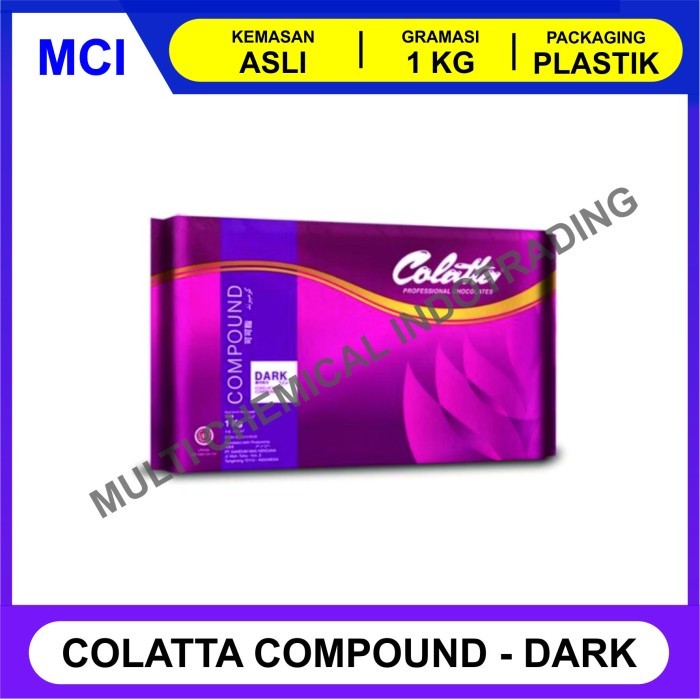 

COLATTA DARK CHOCOLATE COMPOUND / COKLAT BATANG PAHIT 1 KG