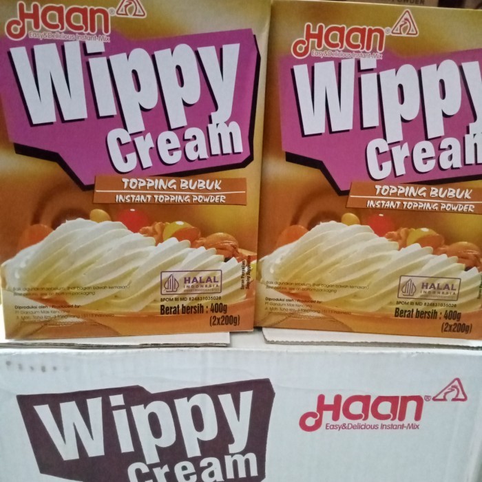 

haan wippy cream 400gr toping bubuk