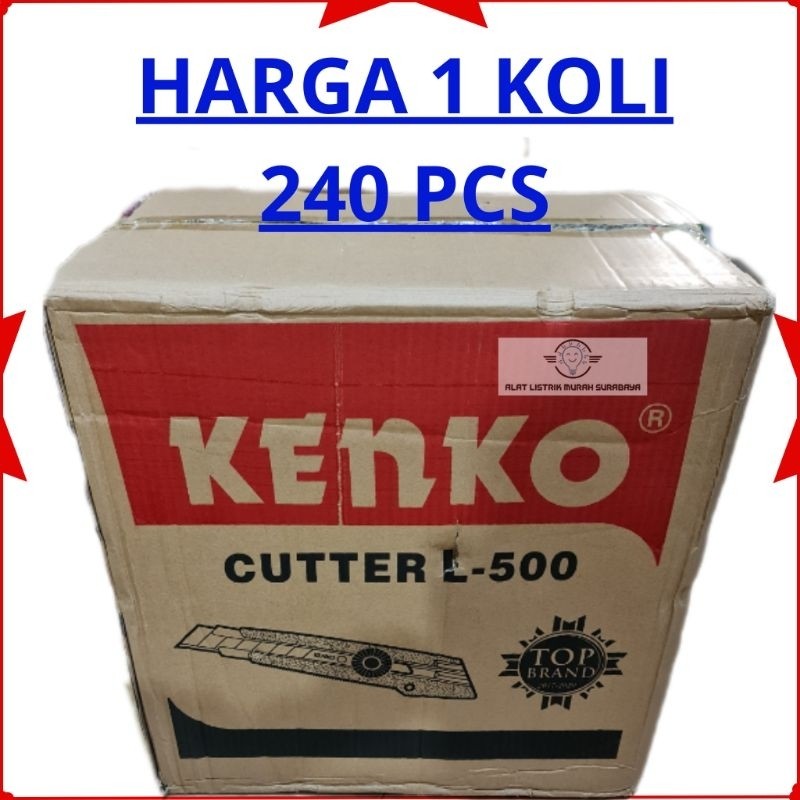 

GROSIR PISAU CUTTER KENKO L-500 ( 1 KOLI = 240 PCS ) TERMURAHH