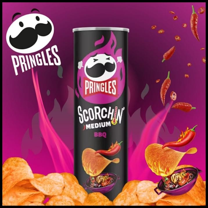 

[5.5 Oz] Pringles Scorchin Chips - Cheddar / Sour Cream Onion / Bbq
