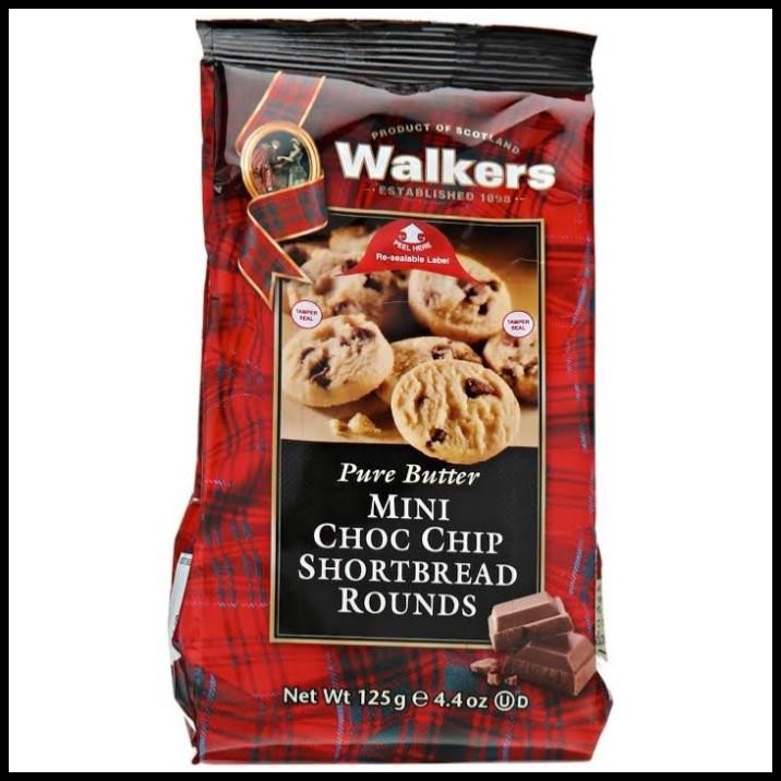 

[125Gr] Walkers Mini Chocolate Chip Shortbread Cookies Biscuits 4.4 Oz