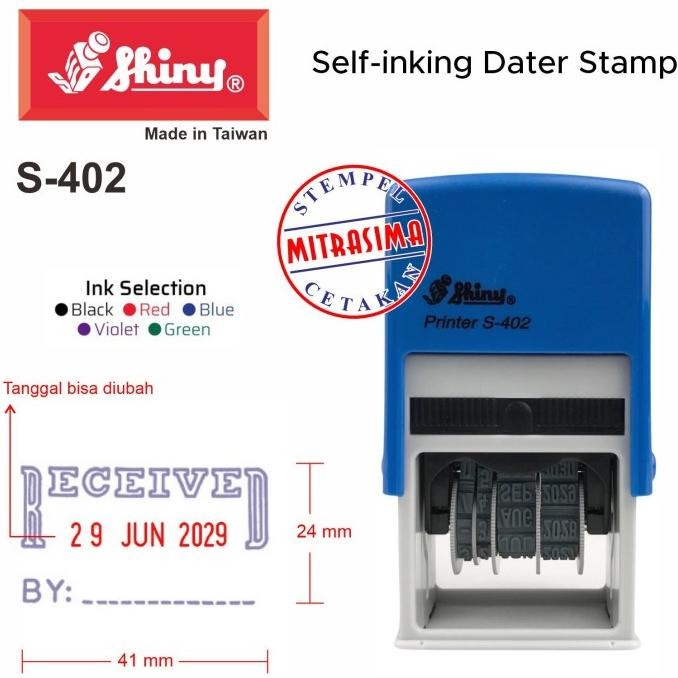

Stempel Shiny S-402 ( Received Dengan Tanggal S402 Tipe S 402 ) Tersedia