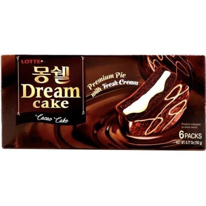 

[isi 6 Pcs] Lotte Moncher Dream Cake - Choco Cacao Cake Kue ala Korea