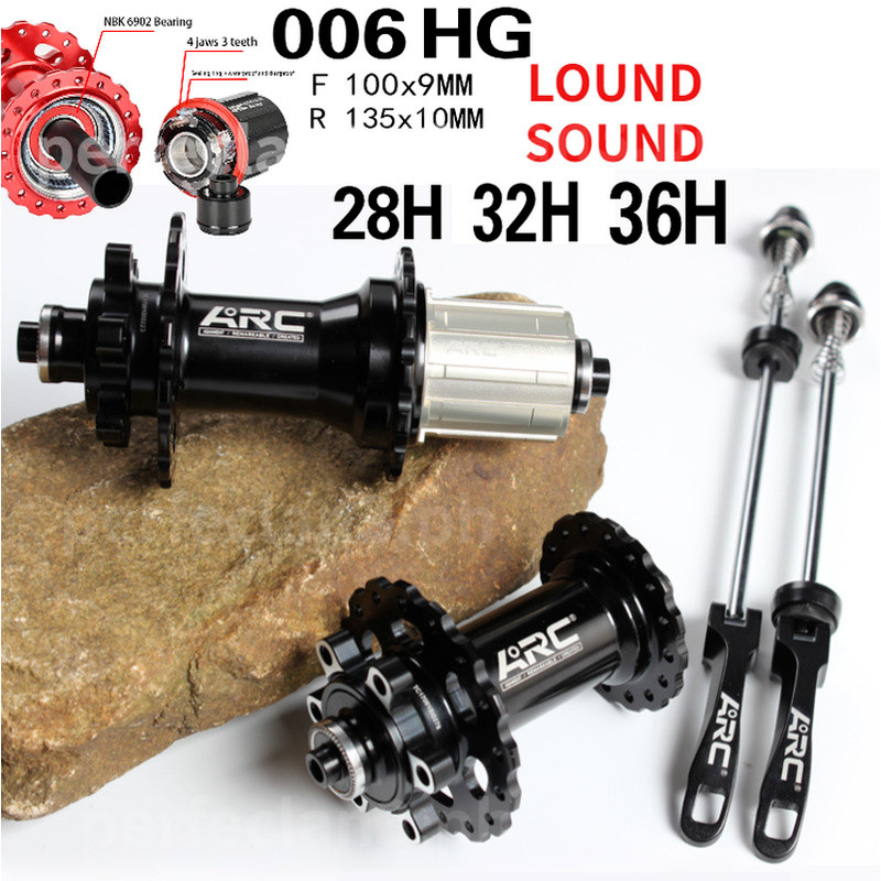 Suara KerasARC MT006 36 lubang 32 lubang 28 lubang hub 4 pawl 4 bearing 8- hub 120 hub dengan pelepa
