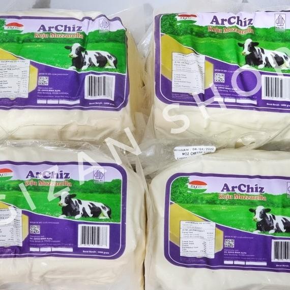 

Keju Mozarella Arla Archiz 1 Kg Halal Mozarela