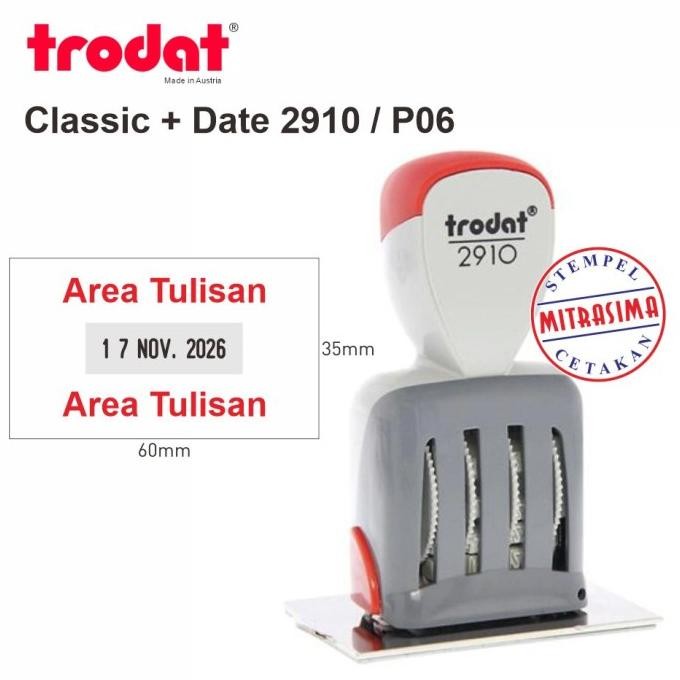 

Stempel Trodat 2910-P06 ( Tulisan + Tanggal Model Klasik Persegi ) Tersedia