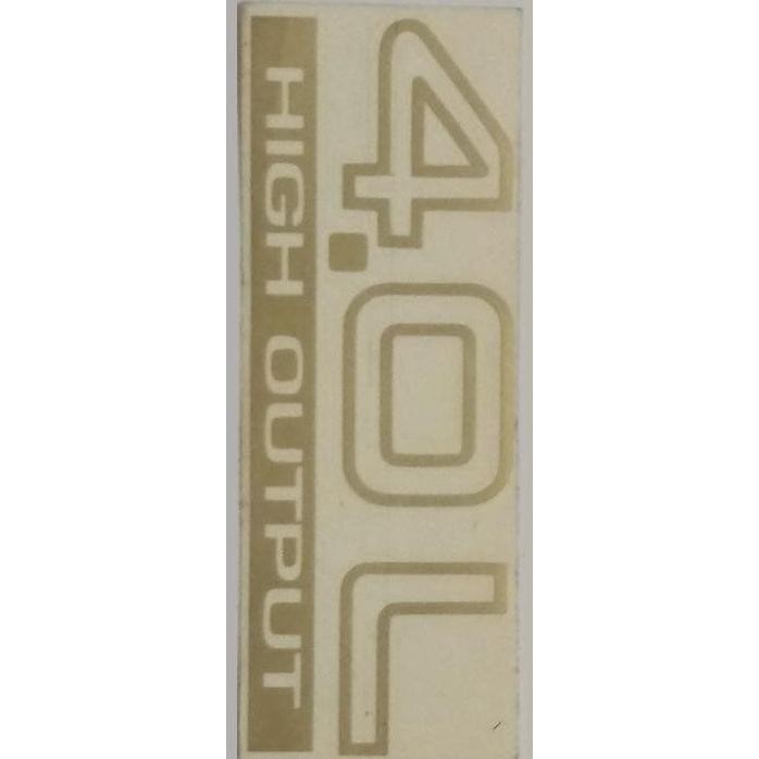 

[SYS] Stiker "4.0L" (Warna Transparan/Emas)