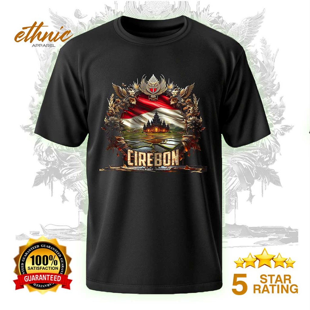 T-shirt Kaos Distro CIREBON - JAWA BARAT - Premium Quality - CBNX2