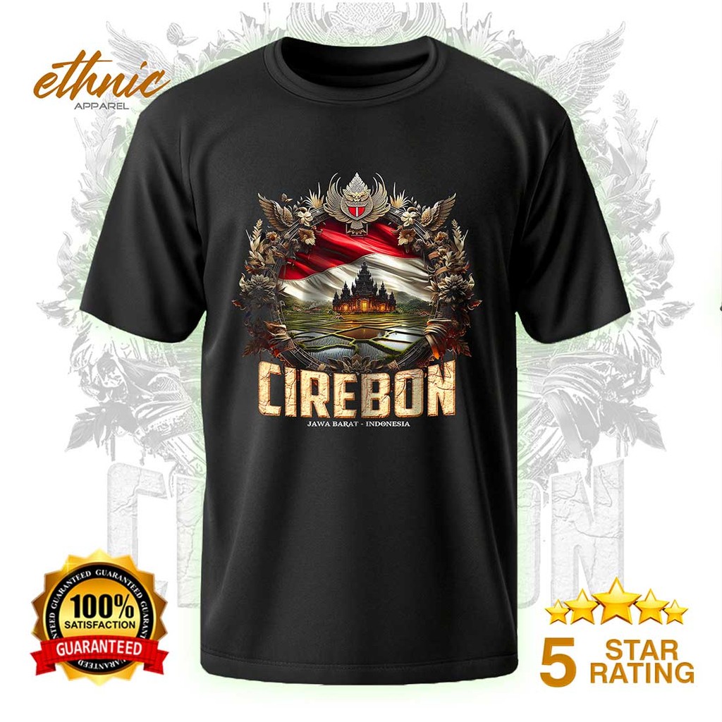 T-shirt Kaos Distro CIREBON - JAWA BARAT - Premium Quality - CBNX5