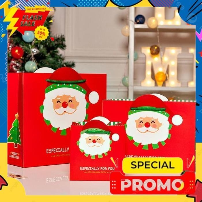 

VIRAL PBSA SANTA PAPERBAG BOX KOTAK NATAL BINGKISAN TEMPAT HADIAH KADO FURUBA