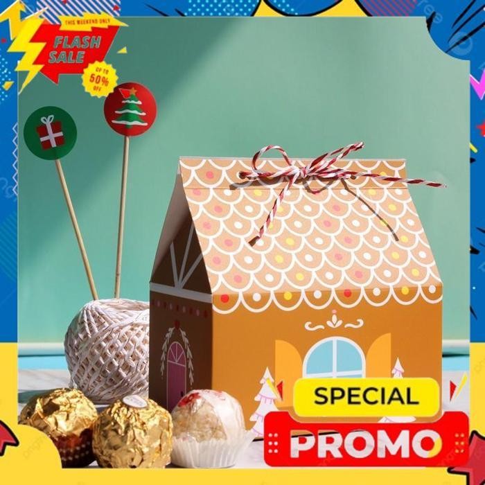 

SALE BXGB PAPERBAG GINGERBREAD HOUSE BOX KOTAK NATAL CHRISTMAS BINGKISAN FURUBA