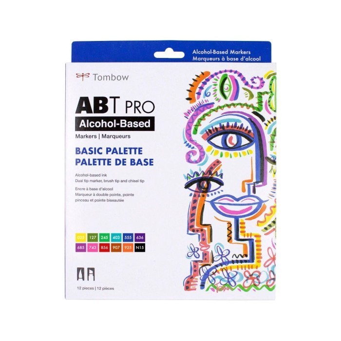 

Ba Tombow Abt Dual Brush Pen Pro Basic 12Pcs Alcohol-Based Art Markers