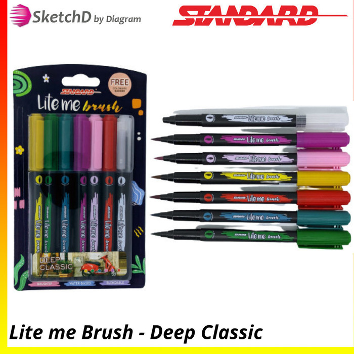 

Ba Lite Me Brush Marker Deep Classic - Brush Pen / Spidol Kaligrafi